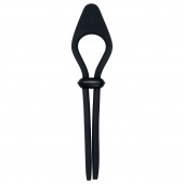 Черное эрекционное лассо с вибропулей Black Tie Affair - Zero Tolerance - в Рязани купить с доставкой