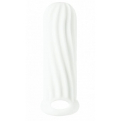 Белый фаллоудлинитель Homme Wide - 13 см. - Lola Games - в Рязани купить с доставкой