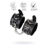 Черные оковы Anonymo из искусственной кожи - ToyFa - купить с доставкой в Рязани