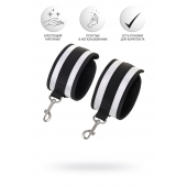 Серебристо-черные наручники Anonymo - ToyFa - купить с доставкой в Рязани