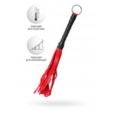 Красно-черный флоггер Anonymo - 28 см. - ToyFa - купить с доставкой в Рязани