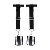 Черно-серебристые фиксаторы для рук на дверь Anonymo - ToyFa - купить с доставкой в Рязани