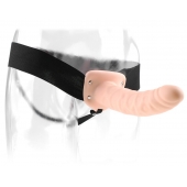 Полый страпон 8  Hollow Strap-On телесного цвета - 19 см. - Pipedream - купить с доставкой в Рязани
