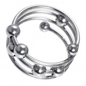 Большое металлическое кольцо под головку пениса - ToyFa - купить с доставкой в Рязани