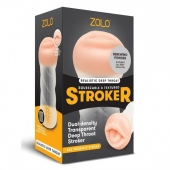 Мастурбатор-ротик ZOLO DEEP THROAT - Zolo - в Рязани купить с доставкой