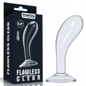 Прозрачный стимулятор простаты Flawless Clear Prostate Plug - 15 см. - Lovetoy - в Рязани купить с доставкой