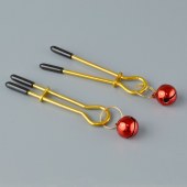 Золотистые зажимы с колокольчиками Gold - Sitabella - купить с доставкой в Рязани