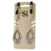 Изысканные зажимы на соски с подвесками  Шахерезада - Sitabella - купить с доставкой в Рязани