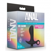 Черный анальный вибратор Silicone Vibrating Prostate Massager 01 - 10,8 см. - Blush Novelties - в Рязани купить с доставкой