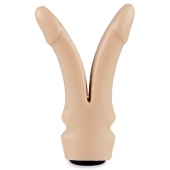 Телесная сплит-насадка харнесс - 16,5 см. - LOVETOY (А-Полимер) - купить с доставкой в Рязани