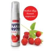 Гель-смазка Tutti-frutti с земляничным вкусом - 30 гр. - Биоритм - купить с доставкой в Рязани