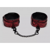 Красно-черные оковы Reversible Faux Leather Ankle Cuffs - Fifty Shades of Grey - купить с доставкой в Рязани
