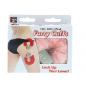 Металлические наручники с розовой меховой опушкой METAL HANDCUFF WITH PLUSH PINK - Dream Toys - купить с доставкой в Рязани