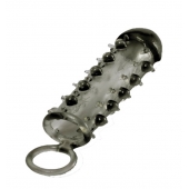 Дымчатая стимулирующая насадка с закрытой головкой SAMURAI PENIS SLEEVE BLACK - 14,5 см. - NMC - в Рязани купить с доставкой