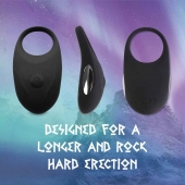 Черное эрекционное виброкольцо Thor Cockring - FeelzToys - в Рязани купить с доставкой
