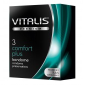 Контурные презервативы VITALIS PREMIUM comfort plus - 3 шт. - Vitalis - купить с доставкой в Рязани
