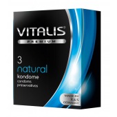 Классические презервативы VITALIS PREMIUM natural - 3 шт. - Vitalis - купить с доставкой в Рязани