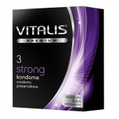 Презервативы с утолщенной стенкой VITALIS PREMIUM strong - 3 шт. - Vitalis - купить с доставкой в Рязани