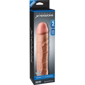 Телесная насадка Fantasy X-tensions Perfect 2  Extension - 20,3 см. - Pipedream - в Рязани купить с доставкой
