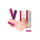 Телесный вибромастурбатор-вагина Dream Auto - KOKOS - в Рязани купить с доставкой