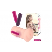 Телесный вибромастурбатор-вагина Gloria Auto - KOKOS - в Рязани купить с доставкой