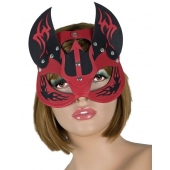 Маска дьяволицы с рожками - LOVETOY (А-Полимер) - купить с доставкой в Рязани