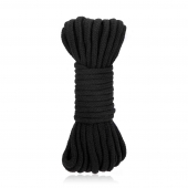 Черная хлопковая веревка для связывания Bondage Rope - 10 м. - Lux Fetish - купить с доставкой в Рязани
