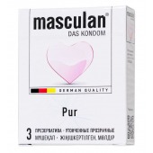 Супертонкие презервативы Masculan Pur - 3 шт. - Masculan - купить с доставкой в Рязани