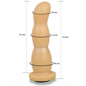 Телесная рельефная насадка Harness - 15,9 см. - LOVETOY (А-Полимер) - купить с доставкой в Рязани