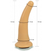 Телесная гладкая насадка Harness - 13,3 см. - LOVETOY (А-Полимер) - купить с доставкой в Рязани