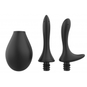 Черный анальный душ Nexus Anal Douche Set с 2 сменными насадками - Nexus Range - купить с доставкой в Рязани