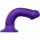 Фиолетовый фаллоимитатор-насадка Strap-On-Me Dildo Dual Density size L - 19 см. - Strap-on-me - купить с доставкой в Рязани