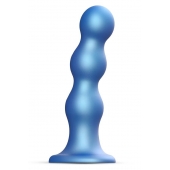 Голубая насадка Strap-On-Me Dildo Plug Balls size S - Strap-on-me - купить с доставкой в Рязани