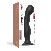 Черная насадка Strap-On-Me Dildo Plug P G size XXL - Strap-on-me - купить с доставкой в Рязани