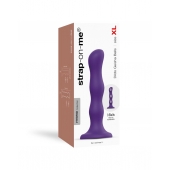 Фиолетовая насадка Strap-On-Me Dildo Geisha Balls size XL - Strap-on-me - купить с доставкой в Рязани