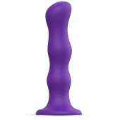 Фиолетовая насадка Strap-On-Me Dildo Geisha Balls size XL - Strap-on-me - купить с доставкой в Рязани