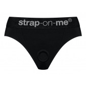 Черные трусики для насадок Heroine Lingerie Harness - size S - Strap-on-me - купить с доставкой в Рязани