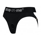 Черные трусики для насадок Heroine Lingerie Harness - size M - Strap-on-me - купить с доставкой в Рязани