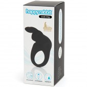 Черное эрекционное виброкольцо Happy Rabbit Rechargeable Rabbit Cock Ring - Happy Rabbit - в Рязани купить с доставкой