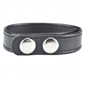 Кольцо на пенис SNAP COCK RING из искусственной кожи на клепках - BlueLine - в Рязани купить с доставкой