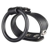 Двойное кольцо выносливости на пенис DUAL STAMINA RING - BlueLine - в Рязани купить с доставкой