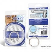 Стальное эрекционное кольцо STEEL COCK RING - 3.5 см. - BlueLine - в Рязани купить с доставкой