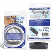Кольцо на пенис из искусственной кожи на липучке VELCRO COCK RING - 5 см. - BlueLine - в Рязани купить с доставкой