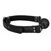 Черный кляп-шарик BALL GAG DIAMOND - Dream Toys - купить с доставкой в Рязани
