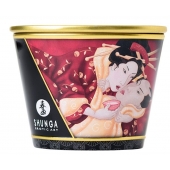 Массажная  свеча Sparkling Strawberry Wine с ароматом клубничного вина - 170 мл. - Shunga - купить с доставкой в Рязани