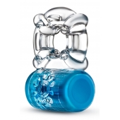 Синее эрекционное виброкольцо Pleaser Rechargeable C-Ring - Blush Novelties - в Рязани купить с доставкой