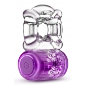 Фиолетовое эрекционное виброкольцо One Night Stand Vibrating C-Ring - Blush Novelties - в Рязани купить с доставкой