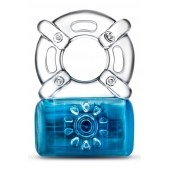 Синее эрекционное виброкольцо One Night Stand Vibrating C-Ring - Blush Novelties - в Рязани купить с доставкой