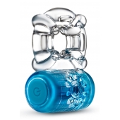 Синее эрекционное виброкольцо One Night Stand Vibrating C-Ring - Blush Novelties - в Рязани купить с доставкой