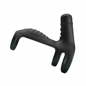 Черная вибронасадка на пенис Vibrating Penis Sling - Baile - в Рязани купить с доставкой
